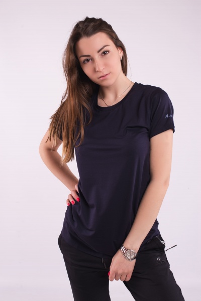 Футболка жіноча Avecs AV-30328/23 р.S темно-синій