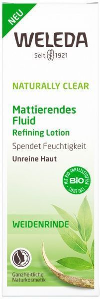 Флюид дневной Weleda Naturally Clear матирующий для комбинированной и жирной кожи 30 мл