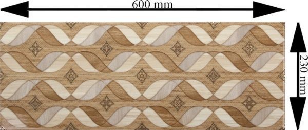 Плитка InterCerama Arce декор 23x60 178 021 