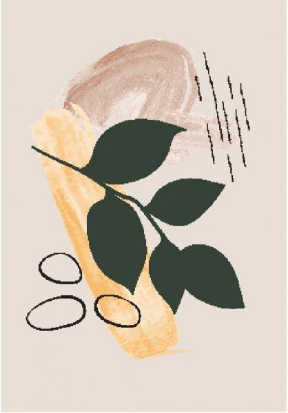 Постер Ботаніка коричнева 1 Posterclub 