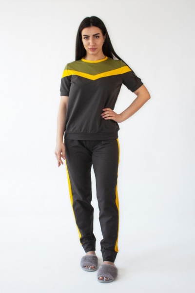 Комплект домашній Flis clothes Чайка р. L антрацит 