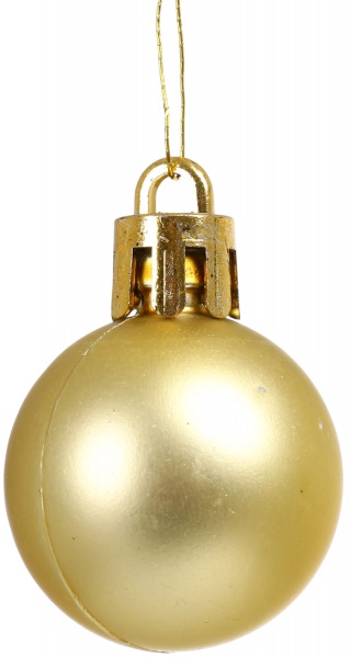 Набор елочных шаров золотой CAN201000 d30 мм 12 шт./уп. 
