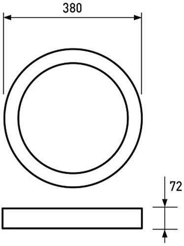 Светильник светодиодный Eurolamp Greece NLR-24W/4-N2 (deco) 24 Вт белый 4000 К