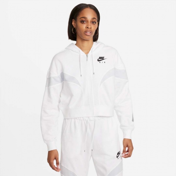 Джемпер Nike W NSW AIR FLC GX FZ HOODIE DD5447-100 р. OS білий