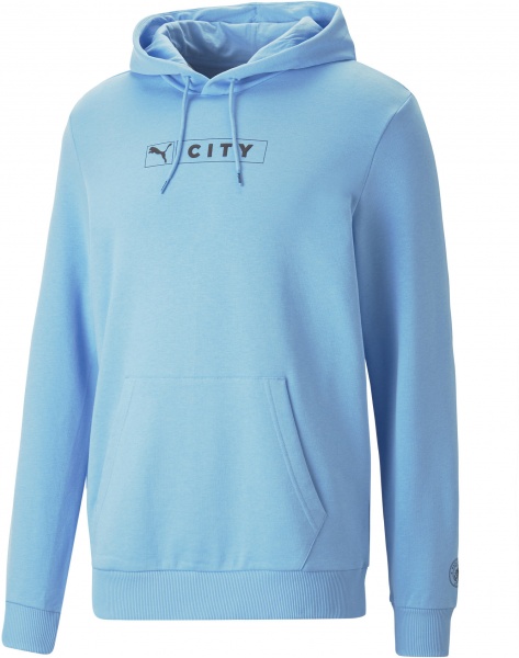 Джемпер Puma MCFC FTBLLEGACY HOODY 76947910 р. M блакитний