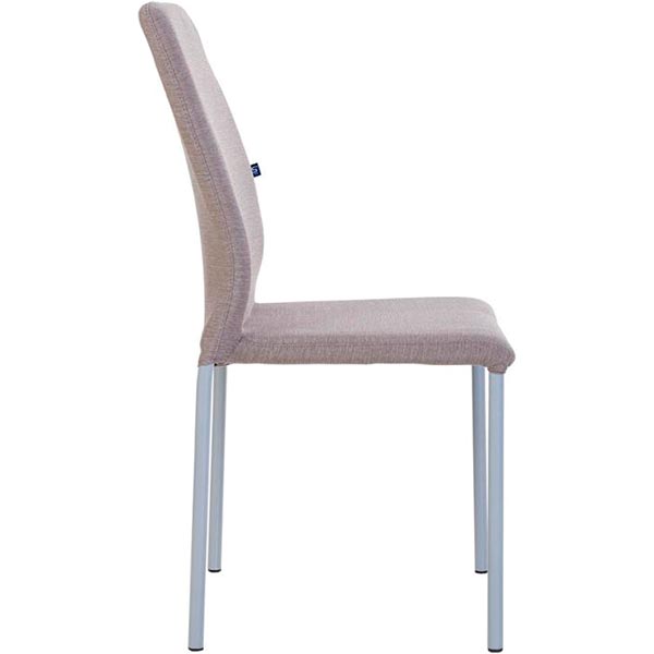 Стул обеденный Nowy Styl NIK ALU (BOX-4) (CH) GD-62 алюминий/светло-коричневый