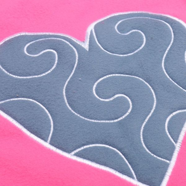 Костюм домашній жіночий флісовий Rose р. XS рожевий із синім 