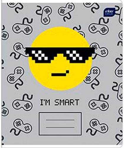 Тетрадь школьная 12 листов в клетку Boys в ассортименте InterDRUK