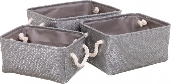 Кошик Dark Silver 32х22х16 см сірий