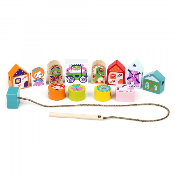 Игрушка развивающая Cubika Шнуровка Сказочная