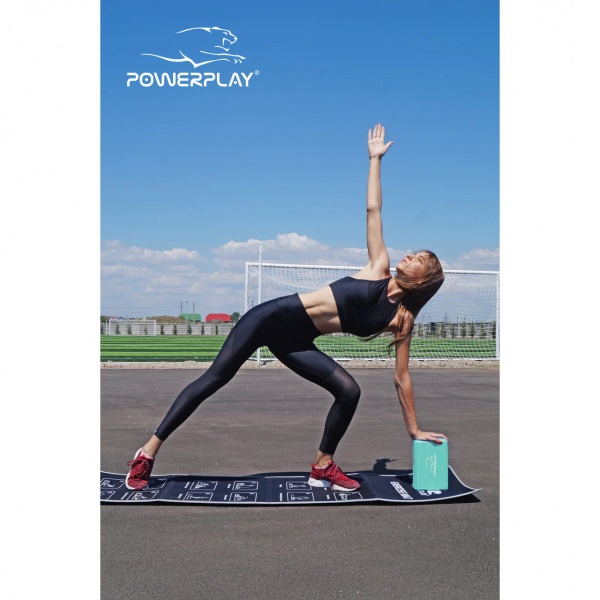 Блок для йоги PowerPlay OS PP_4006_Mint_Yoga_Brick м'ятний 