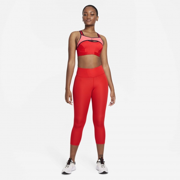 Лосины Nike W NK DF FAST CROP CZ9238-673 р.XS красный
