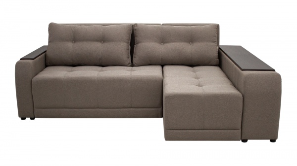 Диван кутовий Кедр ПЛЕЙН правий (Г) капучино 2400x1700x880 мм