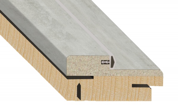 Дверная коробка телескопическая ОМиС (комплект) 2050х80 мм цемент