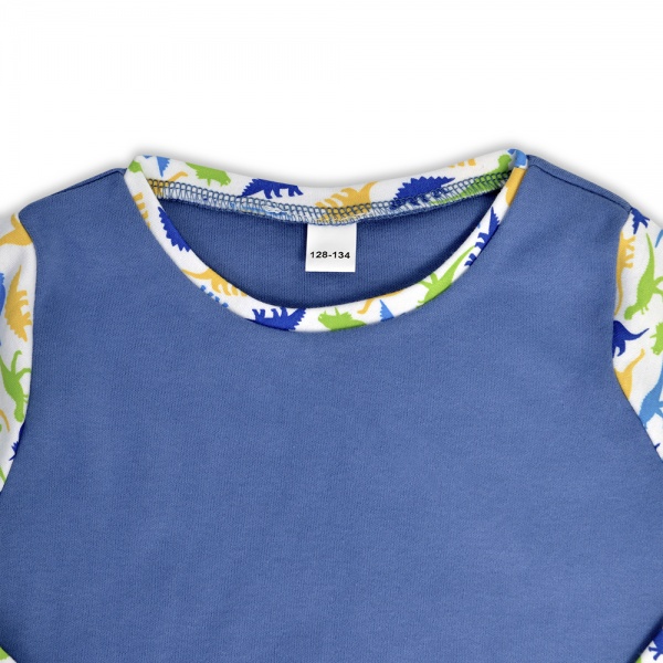 Пижама детская WP Merchandise Зверята р.104–110 синий с рисунком FWPPJP4DIN23BL110 