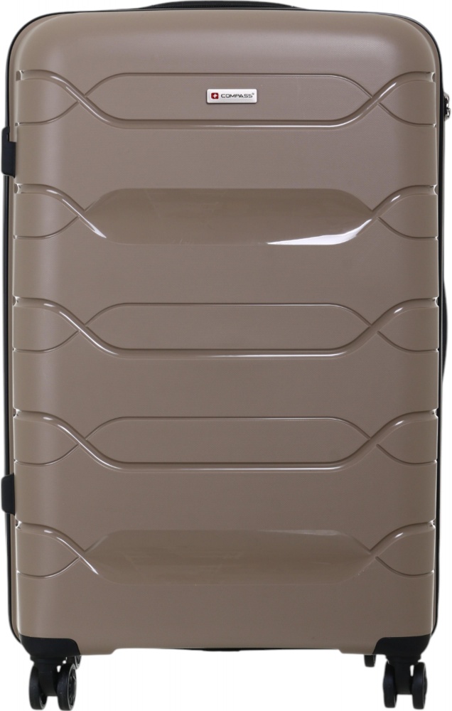 Чемодан Compass №XY007 L 93 л капучино 70x46x29 см