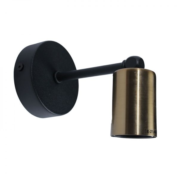 Бра Светкомплект Loft AS 8814 1x40 Вт E27 бронза/чорний 