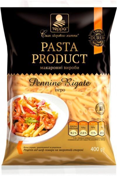 Макарони Терра Пір’я 400 г 