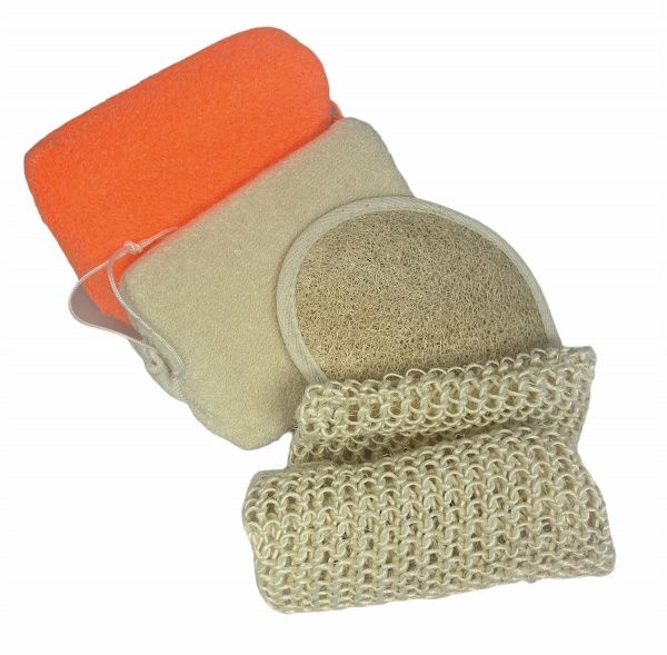 Губка банна Balmy Naturel 4 шт. 02151 