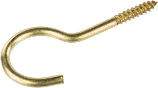 Шуруп універсальний з C-гаком 3,3x60 мм 4 шт латунь Expert Fix