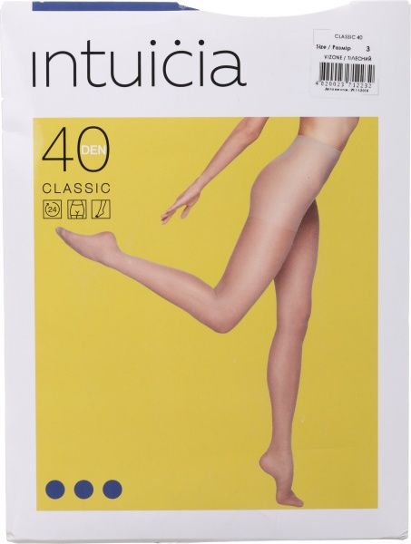 Колготки женские Интуиция Класcика 40 den р. 3 телесный 