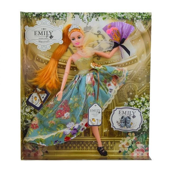 Кукла Shantou Emily QJ078/QJ078D с букетом 2 вида в ассортименте