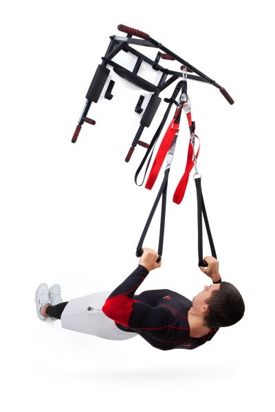 Турнік-бруси настінний PLENERGY TRPL03-BK Home 5 в 1 чорний 110 см