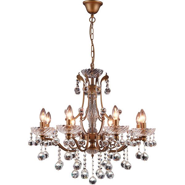 Люстра Altalusse INL-1103P-08 Golden Brass