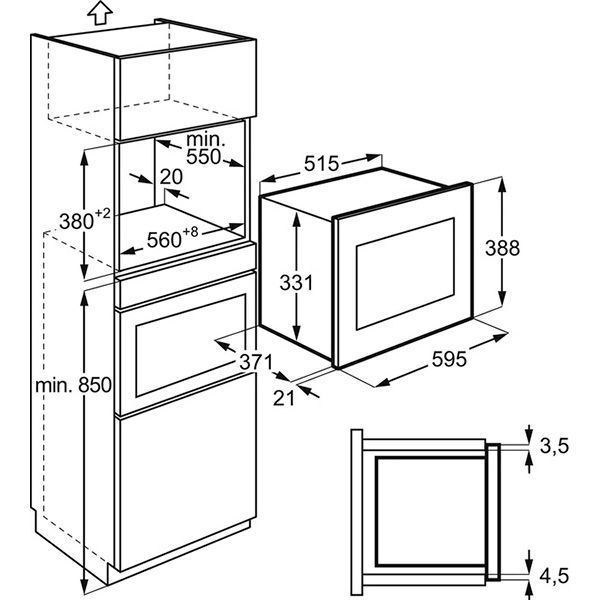 Микроволновая печь встраиваемая Electrolux EMT25207OB