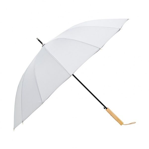 Зонт-трость KRAGO 16 спиц серый 