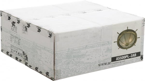 Люстра стельова Arte Lamp Marco 2xE14 антична бронза A5500PL-2AB 