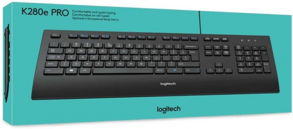 Клавіатура Logitech Keyboard K280e for Business USB (L920-005217) black 