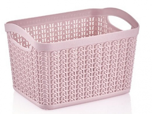 Кошик Ucsan Plastik KNIT прямокутна 4,64 л рожевий 