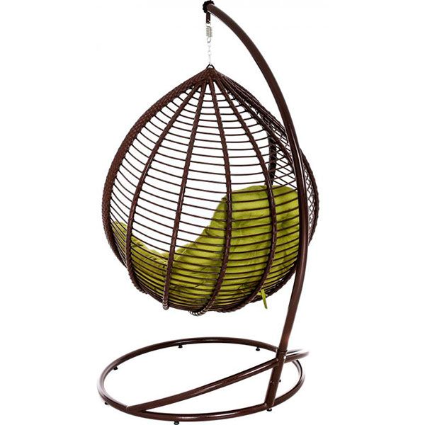 Кресло-кокон Indigo с подушкой коричневый