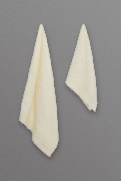 Набір рушників махрових 2 шт. Soft молочний Durutex 