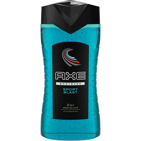 Гель для душа + шампунь Axe Спортивный заряд 250 мл