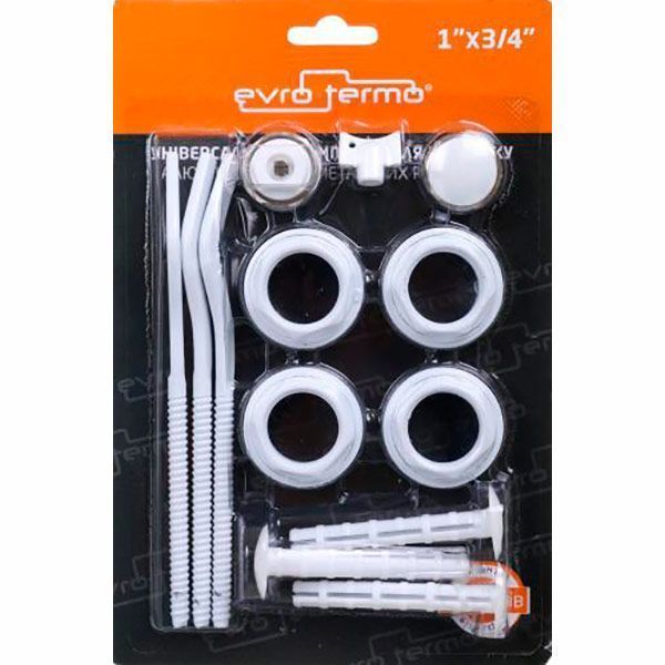 Комплект Evro-Termo для радиаторов 3/4 с креплением