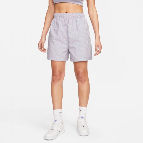 Шорты Nike W NSW EVRDY MOD HR WVN SHORT DV7932-519 р. M фиолетовый