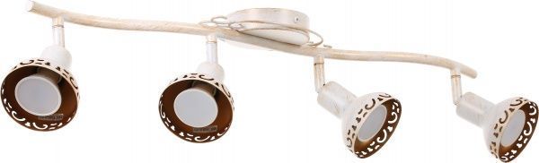 Спот Arte Lamp A5219PL-4WG 4x35 Вт GU10 біло-золотистий Focus 