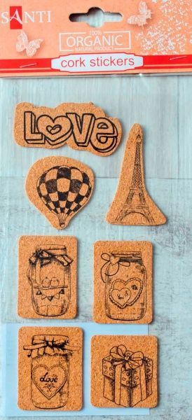 Набір наліпок корковий стікер 7 шт.