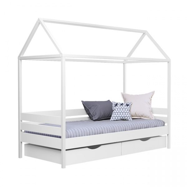 Кровать детская Estella Амми 80x190 см белый 