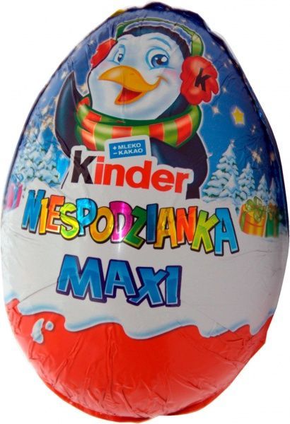 Яйце шоколадне Kinder Сюрприз MAXI асортимент 100 г (4008400230726) 