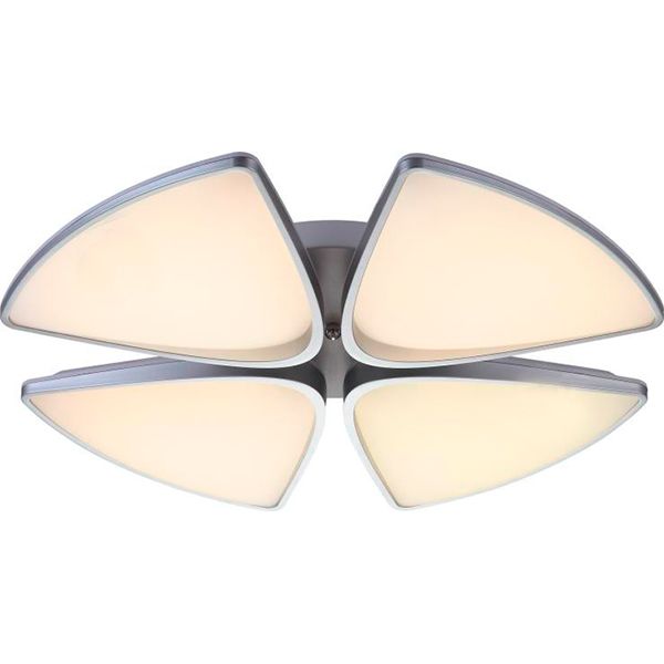 Люстра светодиодная Altalusse INL-9368С-48 Led 48 Вт белый/серебро