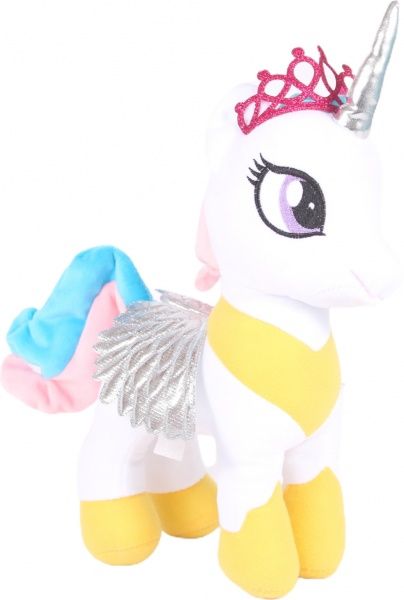 Мягкая игрушка Копица Единорог белый с короной 32 см 00084-82