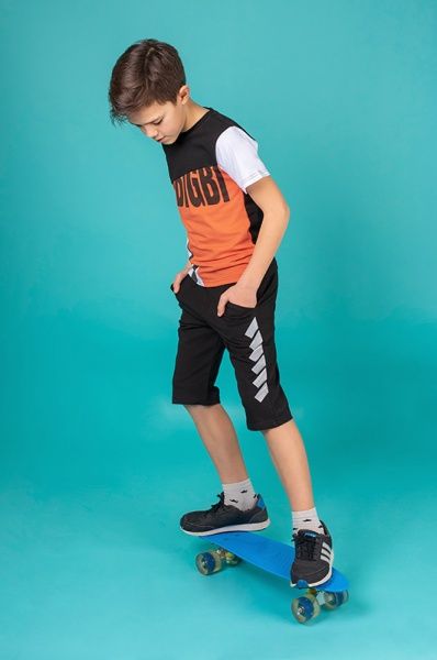 Футболка для хлопчиків GABBI FT-20-17-3 Юніор р.128 помаранчевий 