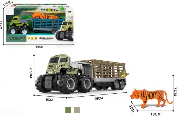 Автомобиль Shantou фракционный с прицепом Животные Тигр OTB0579458