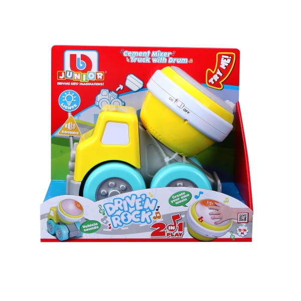 Машинка Bb Junior Драйв энд рок Бетономешалка 16-89032