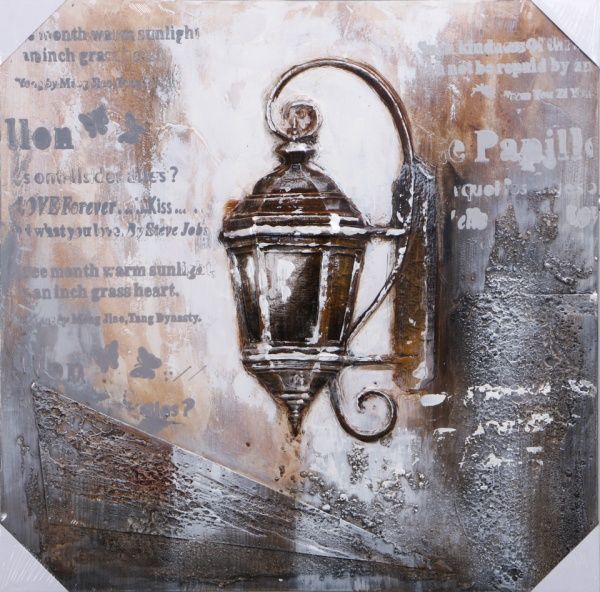 Картина Фонарик 80x80 см 