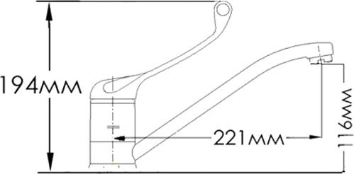 Змішувач для кухні Mixxen Іріда HB7532240C-H9216