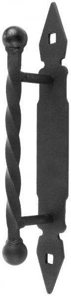 Ручка-скоба с шариками на подкладке черная матовая матовый черный